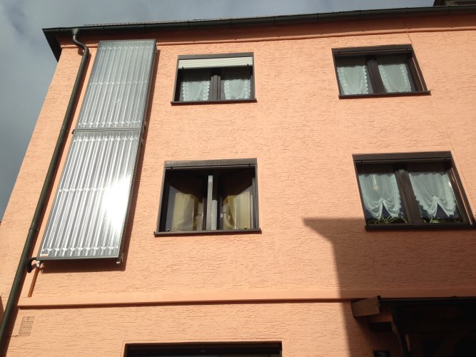 Hauswand Solaranlage